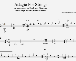 Samuel Barber - Adagio for Strings - ( Standard notation ) - My Custom